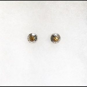 Henri Bendel rivet earrings & bracelet/hair tie